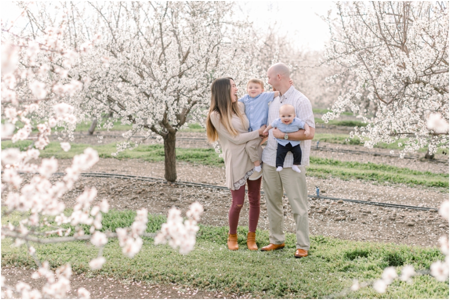 almond blossom family session