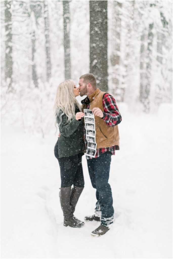 Snowy Baby Announcement