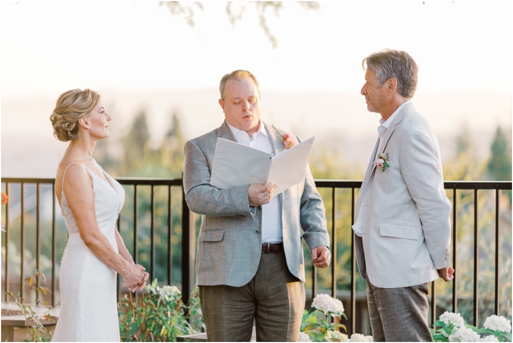 Intimate Castro Valley Private Estate Wedding