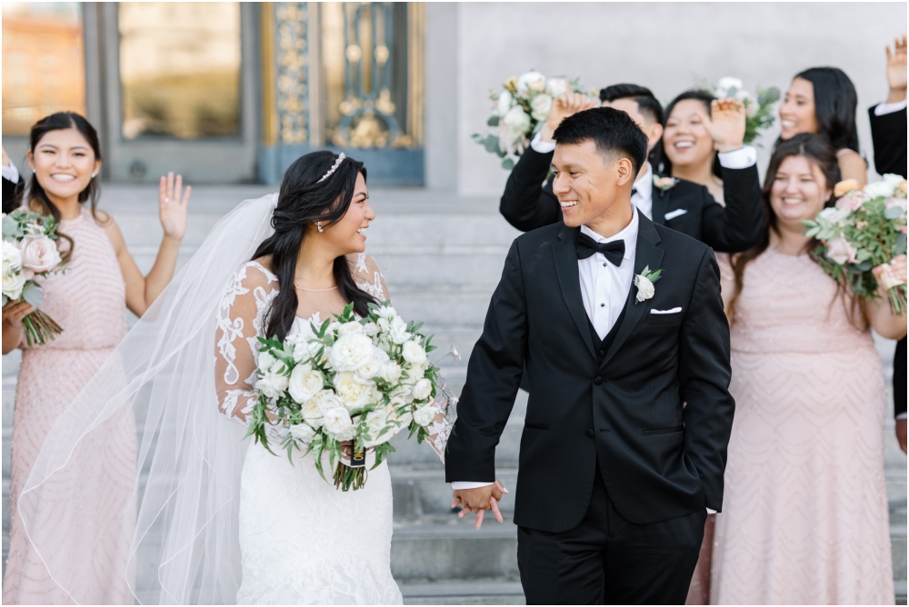 San Francisco City Hall Wedding Bride and Groom