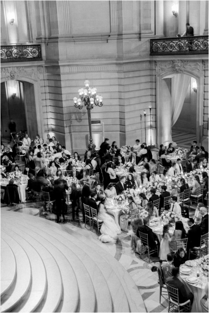 San Francisco City Hall Wedding Reception Dinner