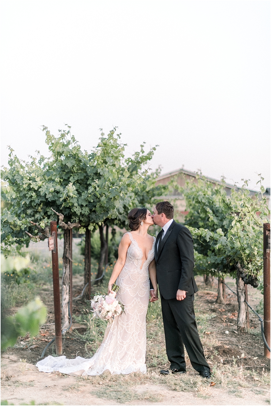 Romantic Wine & Roses Wedding with Eric & Robin in Lodi, California