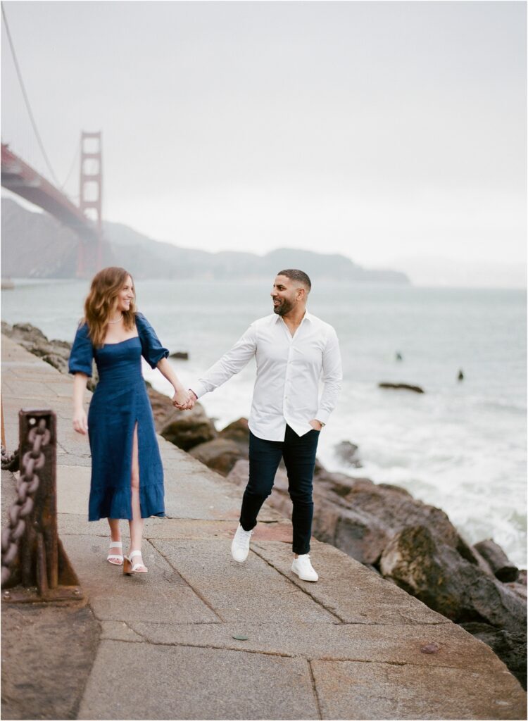 San Francisco Engagement Portraits in the Marina